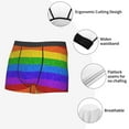 thumbnail image 6 of Fotbe Colorful Glitter Rainbow Men’s Total Support Pouch Boxer Briefs, X-Temp Cooling, Moisture-Wicking Underwear, Regular, Long-leg and Trunk-X-Large, 6 of 9