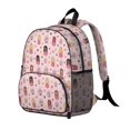 thumbnail image 2 of Princess and Castle Pink Pattern Backpack for School, Cute School Bag with Adjustable Shoulder Straps and Padded Back, 13.8"x11.4"x6", 2 of 5