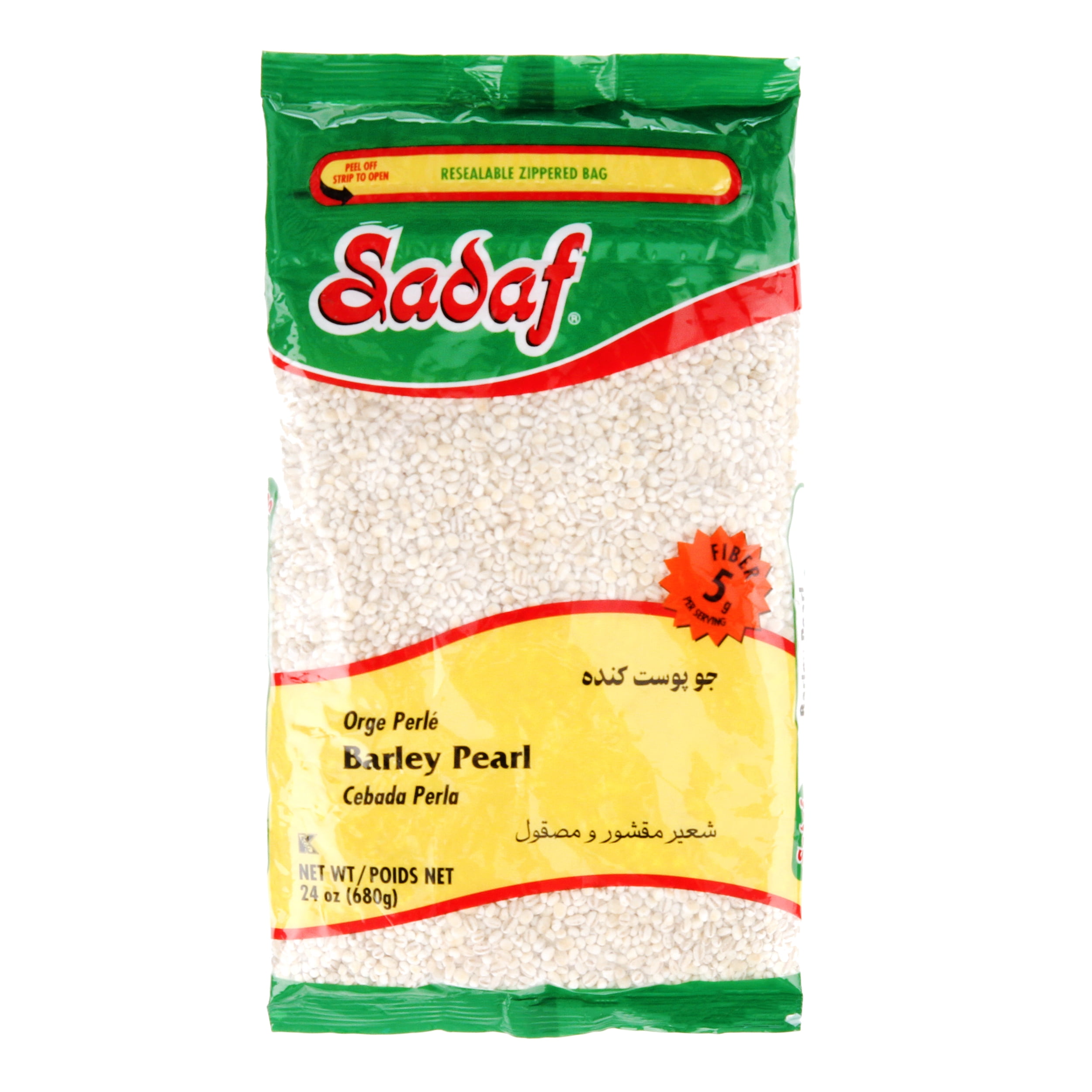 (12 pack) Sadaf Pearl Barley, 24 oz