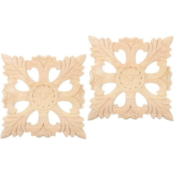 Set of 2 Basket Wood Applique Chic Wall Decor Home Wall Decor Office 20X20X1CM