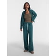 thumbnail image 2 of No Boundaries Wide Leg Fleece Pants, 28", 30", 32" Inseams, Women's & Women's Plus XXS-4X, 2 of 5