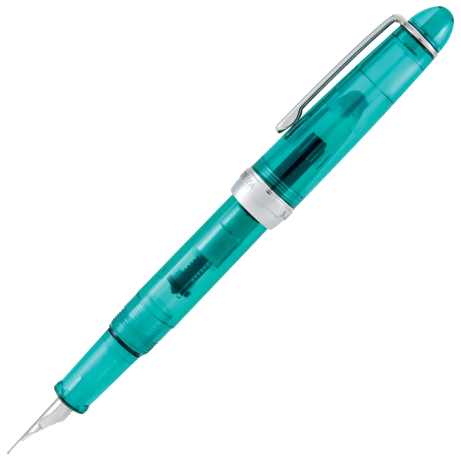Monteverde Monza 3 Set Crystal Clear Fountain Pen, Teal