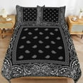 thumbnail image 4 of Bandana Pattern Bedding Set Duvet Cover Couple Bedclothes Pillowcase Customized Home Textiles Bed Set for Full Size, 4 of 6