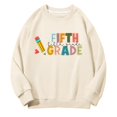 thumbnail image 2 of Mercatoo Fifth Grade Sweatshirts for Girls Boys Back to 𝐒chool Hoodies Long Sleeve Crewneck First Day Of School Sweatshirt, 2 of 6