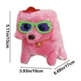 thumbnail image 3 of Fiudx juguetes Cachorro de juguete de peluche eléctrico interactivo con gafas de sol y sombrero que promueve el sonido de caminar moviendo la cola experiencia sensorial emocionante para niños, 3 of 6