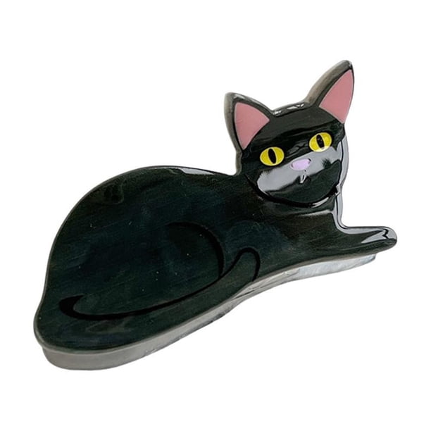 CAIROYAR Lote de 9 pinzas para el pelo con diseño de gato, gatito de la suerte, estilo hipster, estilo femenino
