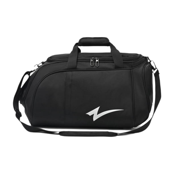 Bolsa de viaje con compartimento para zapatos, bolsa de deporte Oxford para gimnasio, bolso de hombro para fitness, fin de semana, entrenamiento Negro