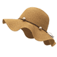 thumbnail image 1 of Sombrero de paja para mujer, ala ancha, gorra de playa para el sol, plegable, grande, para mujer, de papel natural trenzado, 1 of 5