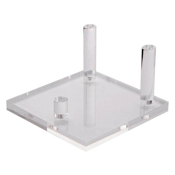 Soporte de exhibición de rocas, multifuncional, para decoración del hogar, soporte para minerales, caballete cuadrado 6.5 cm