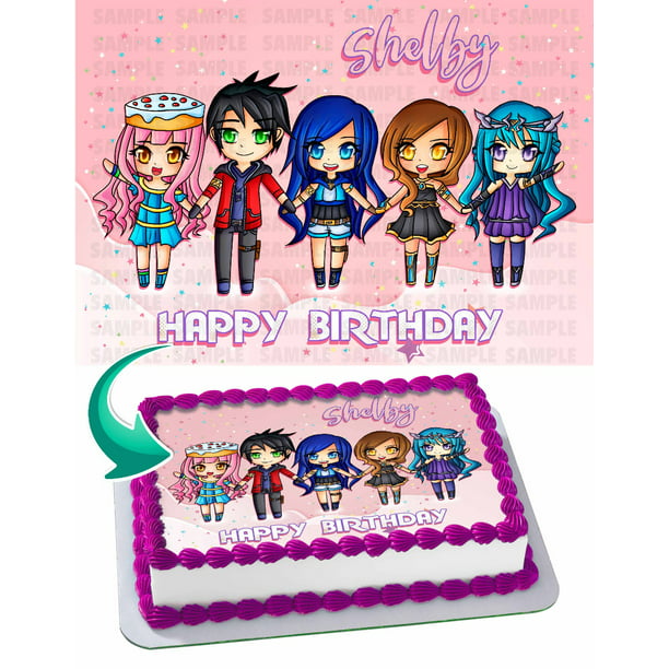 Funneh Krew Edible Cake Image Topper Personalized Birthday Party 1
