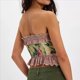 thumbnail image 5 of Tops de Tubo con Estampado Floral de Verano para Mujer, Top Babydoll Fluido de Moda Y2K 2025, Tops Peplum para Salir. Amarillo S, 5 of 8