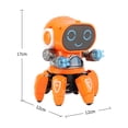thumbnail image 3 of Juguete de robot de baile electrónico de plástico con luz de música para regalo de cumpleaños de niños, 3 of 5