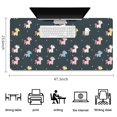 thumbnail image 5 of Long Mouse Pads for Desk,Colorful Mini Unicorn Pattern Desk Mats on Top Of Desks, Desk Mouse Pad Extra Large with 3mm Non-Slip Base and Stitched Edge for Gaming,Office,Work,Home 47.3"x23.6", 5 of 6
