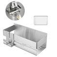 thumbnail image 4 of Bewildely Organizador de cocina montado en la pared para baño, estante de drenaje, estante de ducha sin perforaciones, estante de almacenamiento Juegos de accesorios de baño Plata No.01, 4 of 6