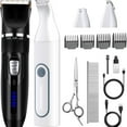 thumbnail image 3 of "Dog Clippers Grooming Kit Hair Clipper -4 in 1Low Noise -Rechargeable-Cordless Quiet Paw Trimmer Nail Grinder, Trimmer Grooming for Thick Hair&Coats,Pet Shaver for Small and Large Dogs Cats ", 3 of 6