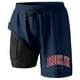 thumbnail image 1 of Bañador para hombre con forro compresivo - 95 % poliéster, cintura elástica, estampados coloridos, bolsillos para la playa/natación (S-XXXXXL), 1 of 4