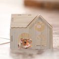 thumbnail image 5 of Wooden Chinchilla Hut House Hamster Small Pet Sleeping House Wooden Hideout, 5 of 6