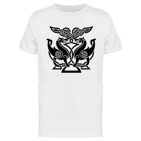 Bird In Celtic Style T-Shirt Men -Image by Shutterstock, Male XX-Large