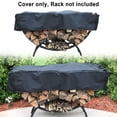 thumbnail image 4 of Housse de Bois de Chauffage Noire Imperméable Support de Rangement Extérieur pour Bûches, 4 of 8