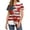 03-Vermilion, variant on 4th of July Scrub Tops for Women 250 Anniversary USA Soft Stretch V-Neck Medical Scrub Tops with Pockets 01-Purple XXL