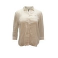 thumbnail image 1 of Pre-Owned Lacoste Collared Shirt in White Lyocell, 1 of 2
