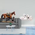 thumbnail image 2 of Figura de caballo,Figura coleccionable de caballo en miniatura,estatua de resina de cisne,Figuras de cisnes,estatuas,decoración para el hogar,bodas y fiestas.,Adornos de mesa de arte en, 2 of 8