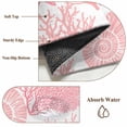 thumbnail image 6 of Rectangle Rug 2x6Ft Marine Coral Shell Starfish Soft Indoor Throw Rugs Carpets for Living Dining Bedroom Kids Room Non-Slip Playroom Crawl Rug Floor Mats Marine Life Pink, 6 of 9
