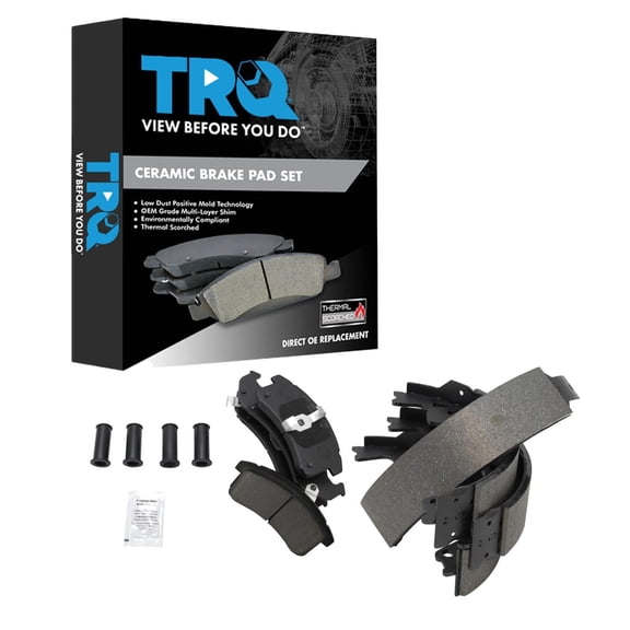 TRQ Front and Rear Brake Pads Ceramic Fits 1994-1997 Chevrolet Camaro 1994-1997 Pontiac Firebird