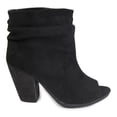 thumbnail image 2 of Botines Dama Mujer Abiertos Ozono Tipo Gamuza Negros negro 25 Capa De Ozono 020DJ6, 2 of 4