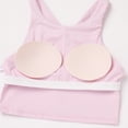 thumbnail image 6 of IBTOM CASTLE Girls 2 Piece Tennis Outfit Tank Top Shorts Set Backless Crop Tank Top Crossover Tummy Control Shorts Yoga Workout Activewear with Side Pockets 9-10 Years 浅粉色, 6 of 7
