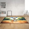thumbnail image 2 of Happy Father's Day Cairn Terrier Playing Basketball with Best Dad Jersey Indoor Rug Cairns Dog Lover Carpet Living Bed Room Sofa Home Decor - 13006, 2 of 5