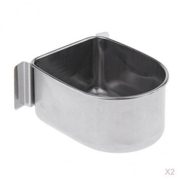 YWMJZEU 2pcs/set Bird Food Water Bowl-Cage Hanging Feeder Bowls For Budgie Finches Macaw
