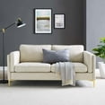 thumbnail image 2 of Sofa, Fabric, Beige, Modern Contemporary Urban Design, Living Lounge Room Hotel Lobby Hospitality, 2 of 10
