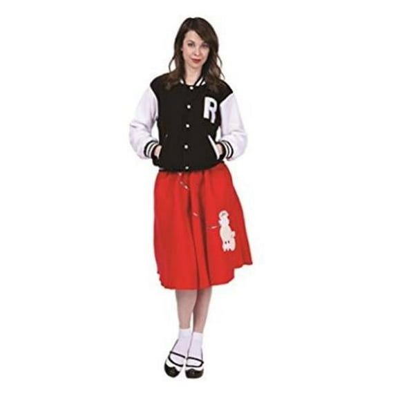 Letterman Jacket Adult Women Costume - Pink - Extra Large