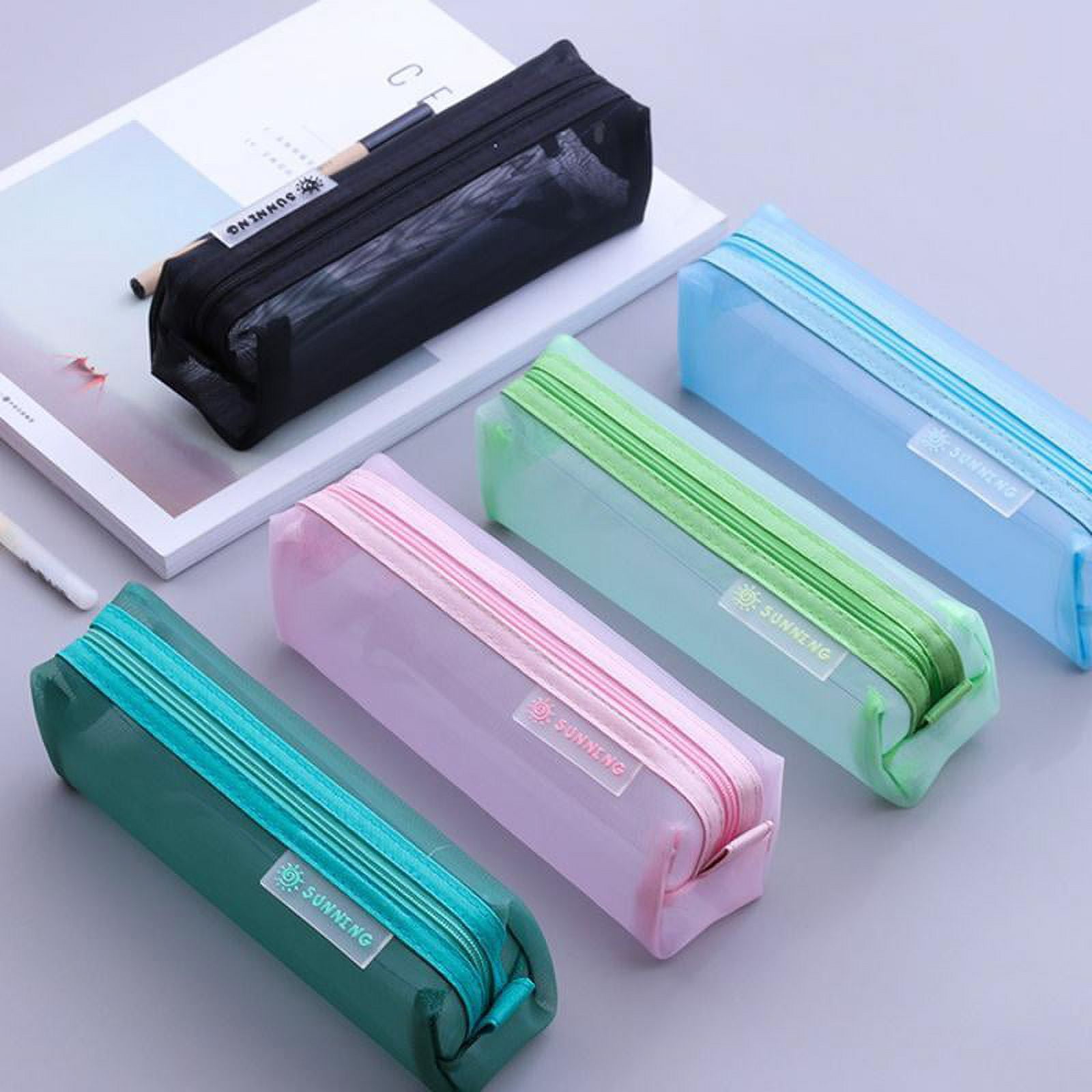 Buy Wholesale China Plastic Pencil Case Low Price Fashion Solid Color  Frosted Students School Pen Case & Plastic Pencil Case at USD 0.46