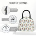 thumbnail image 4 of Salouo Geometric Retro for Insulated Lunch Bag for Women/Men - Leakproof Cooler Tote Bag Organizer - Reusable Lunch Box for Office Picnic Hiking Beach-One Size, 4 of 6
