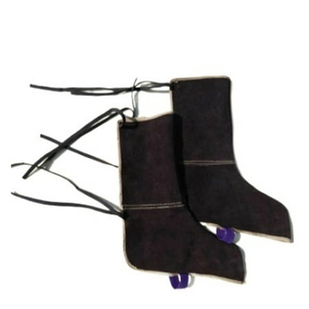 Electric Welder Welding Leather Long Shoes Boots Protection Foot Leggings Welder Frenulum High Temperature Resistance  Easy to Use