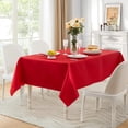 thumbnail image 1 of Feltree Seamless Rectangular Satin Tablecloth 60x84 Inches Extra Large for Wedding Banquet Party, Wrinkle & Fade Resistant Polyester Fabric, Elegant Table Decor for Restaurant Event Dining, 1 of 8