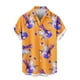 thumbnail image 5 of Blusa y camisa de manga corta con cuello vuelto para hombre, blusa informal de moda con botones estampados, blusa de manga corta con cuello vuelto, blusa de poliéster para hombre, 5 of 6