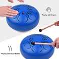 thumbnail image 3 of Tambor de lengua de acero de 8 pulgadas en tono F, ideal para meditación y relajación - Incluye baquetas, bolsa y libro de música. Perfecto para principiantes., 3 of 6