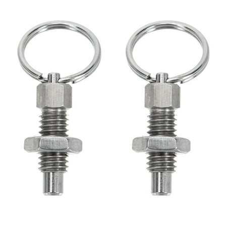 

2pcs Pulling Ring Design Spring Plunger Durable Spring Catch Indexing Plunger