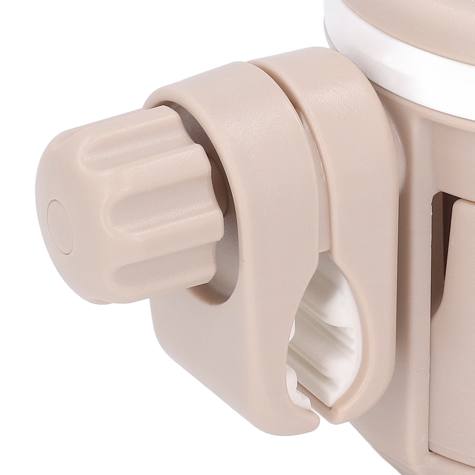 BIMZUC Stroller Cup Holder with Phone Holder, Multifunctional 3 in 1 Stroller Bottle Mount, Universal Drink Rack Organizer for Walker Scooters, Khaki