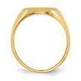 thumbnail image 2 of 14K Yellow Gold Ring Band Signet 16.0x13.0mm Closed Back, 2 of 5