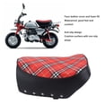 thumbnail image 3 of ASITANOS DE COJÍN DE MOTOCLETAS, ASITO DE MOTOCLETA DE CUERO PU DE CARRAS REMPLAZO DIRECTO PARA Z50 Z50J Monkey Mini Trail Bike, 3 of 7