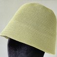 thumbnail image 2 of CoCopeaunts Plain Bucket Hat Women Solid Color Knitted Summer Sunshade Breathable Straight Hat Summer Floding Fisherman Hat, 2 of 8