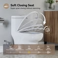 thumbnail image 3 of HOROW One Piece Elongated Toilet with Dual Flush, 1.28 GPF, 12" Rough-In, Soft Closing Seat for Bathroom, 3 of 9
