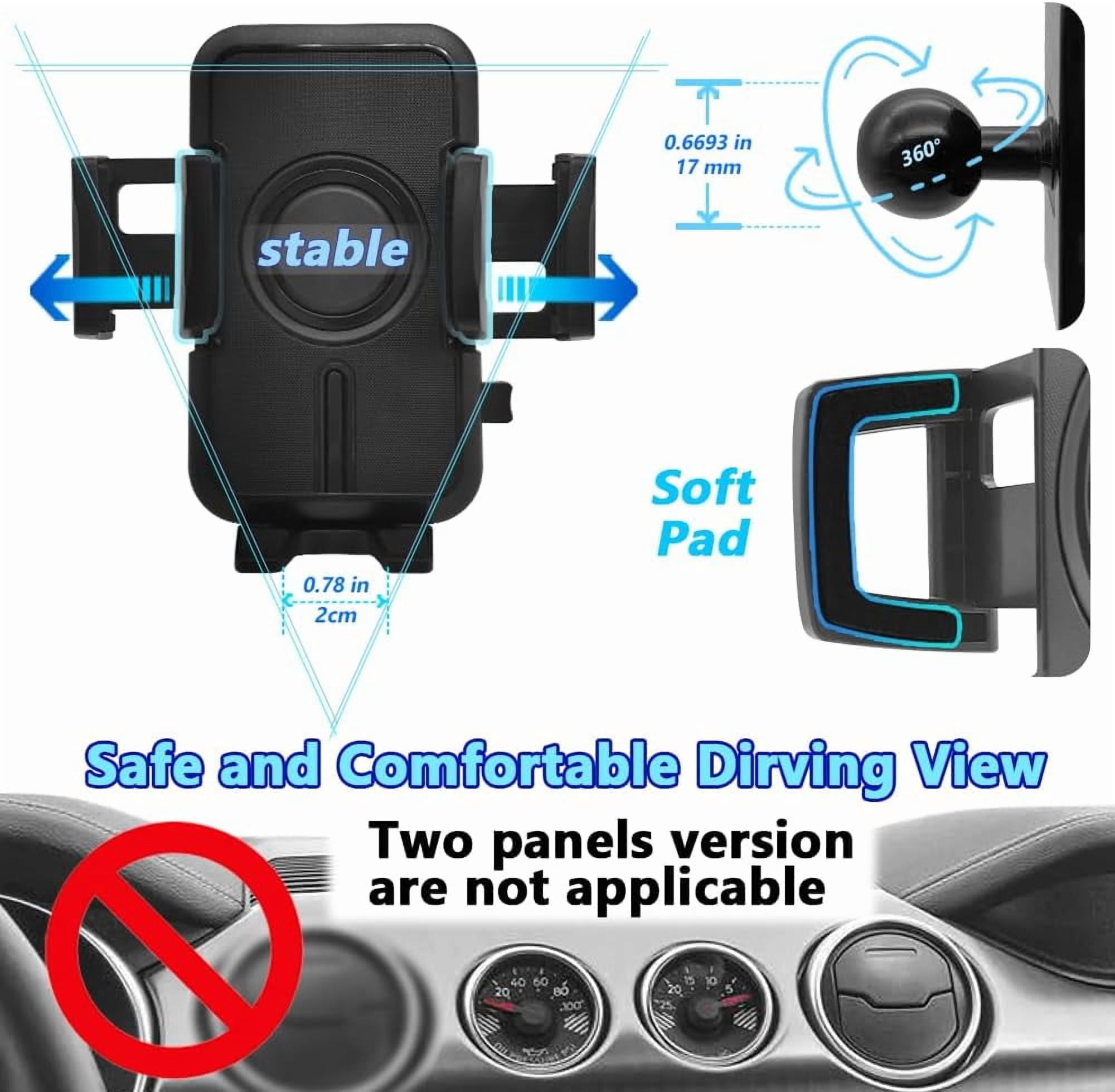 Car Phone Holder Mount 2015-2023 Ford Mustang Auto Accessories Interior Decoration Smartphone Thick Case Cradles Navigation Bracket iPhone