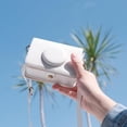 thumbnail image 2 of WWS-Fuji Mini EVO Case, Retro PU Leather Protective Case for Fujifilm Fujifilm Mini EVO Instant Camera with Removable Shoulder Strap White, 2 of 4