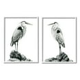 thumbnail image 3 of Stupell Industries Great Herons Standing Rocks Black White Bird Portraits, 11 x 14, Design by Grace PoppÂ&nbsp;, 3 of 5