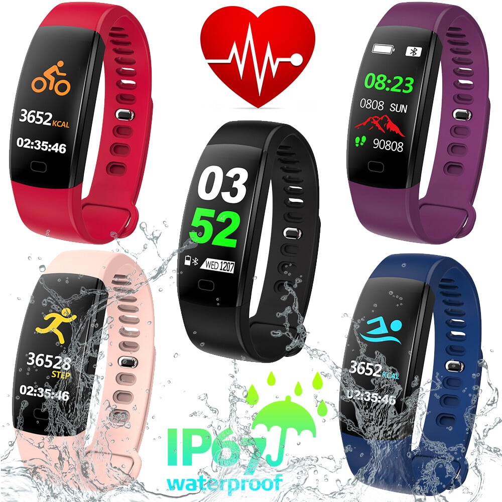 Fitness Tracker w/ Heart Rate Monitor Blood Pressure IP68 Waterproof  Activity Tracker Fitness Watch with Pedometer for Women Men | Walmart Canada